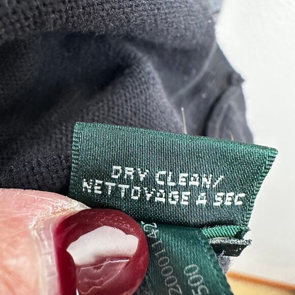 Lauren Ralph Lauren Sweater Dress Sheath Striped Cotton Gray 3X Classic Office - Picture 8 of 10